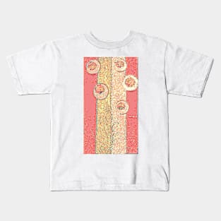 Natural Pink Stripe Kids T-Shirt